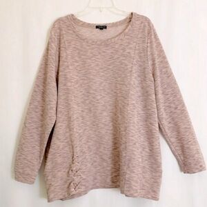 Lane Bryant Relaxed Sweatshirt with lace-up detail